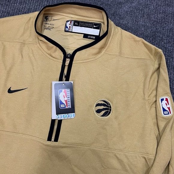 Nike Toronto Raptors OVO City Edition Team 1/4 Zip Mens XL Pullover FD9160 NBA